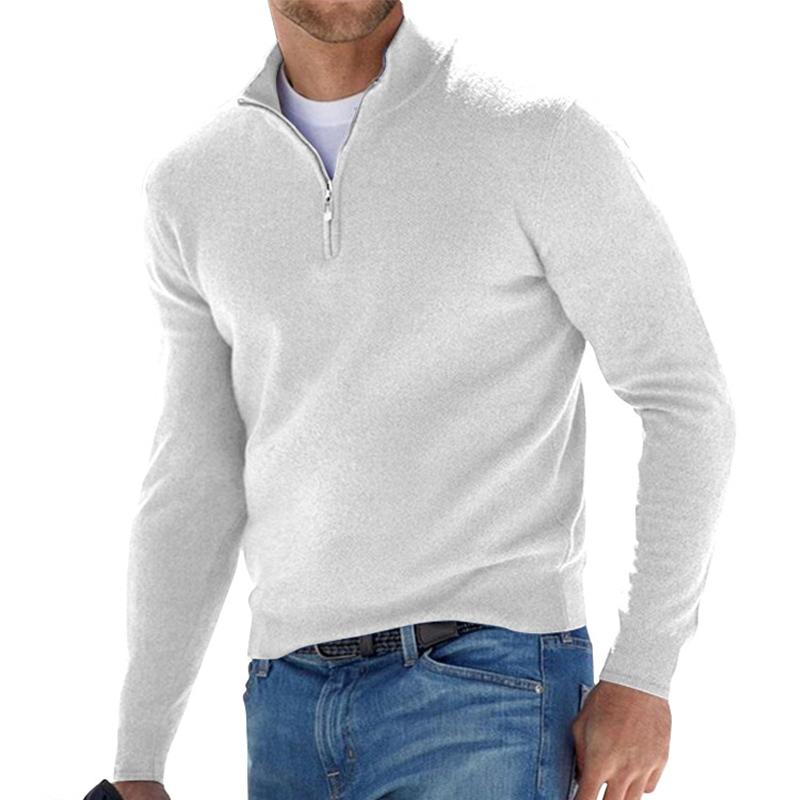 Comfortable men's sweater with zipper | Perfect for all seasons