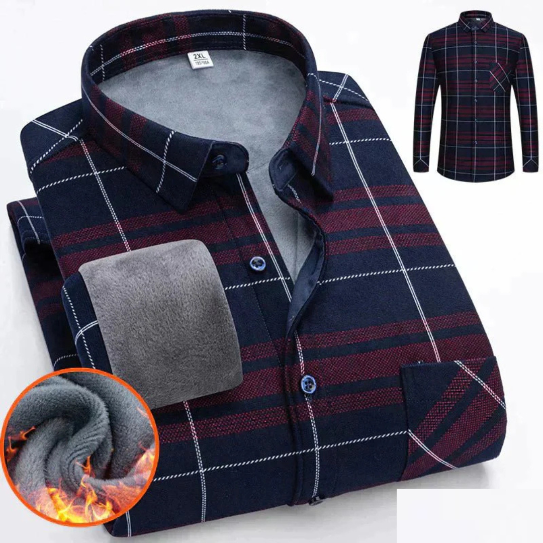 Casual warm shirt for men | Button down