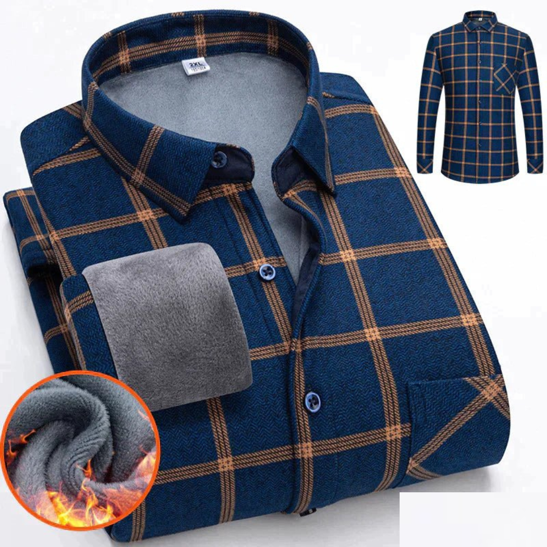 Casual warm shirt for men | Button down