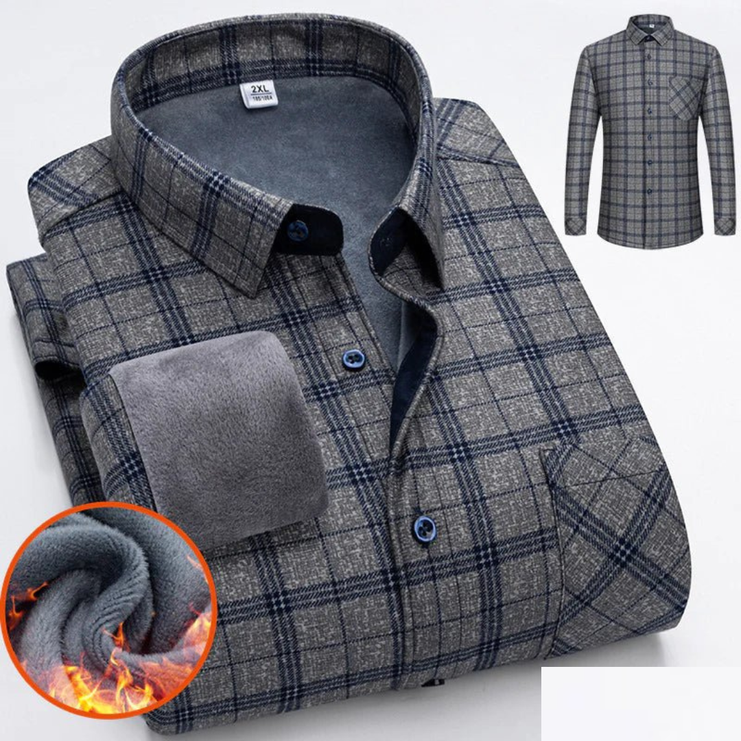 Casual warm shirt for men | Button down