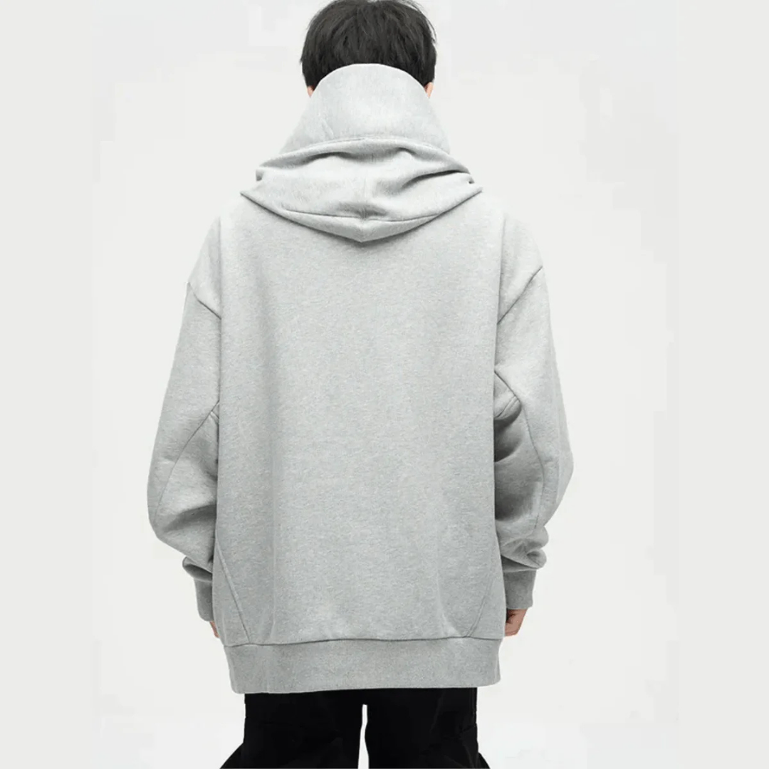 Oversized double neck hoodie for men | Comfortable
