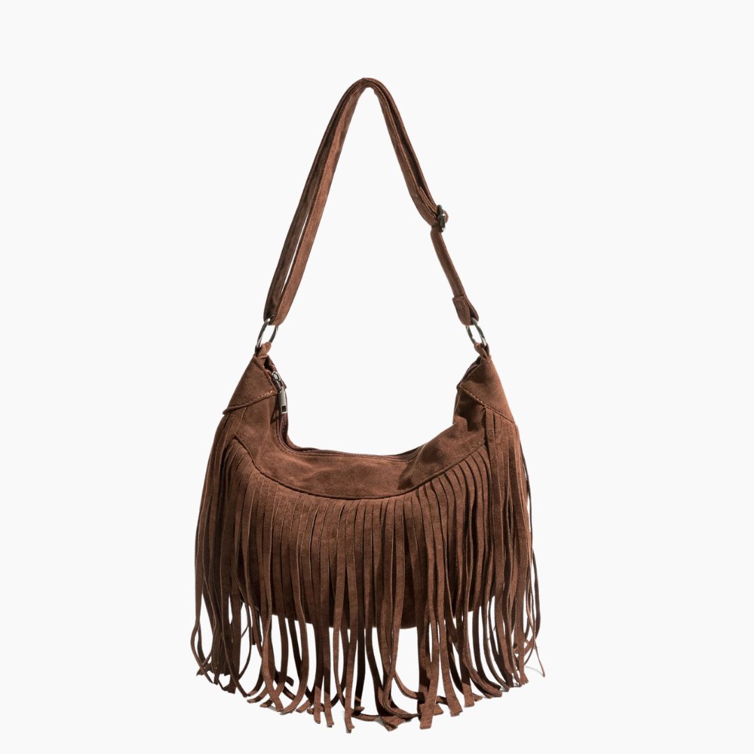 Stylish Shoulder Bag - Soft Suede Material - Chic Everyday Accessory for Women