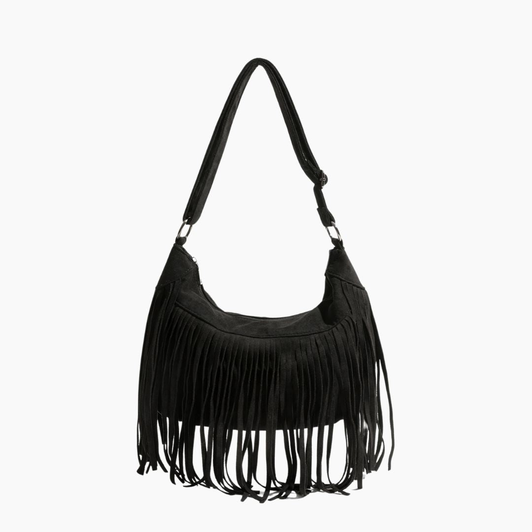 Stylish Shoulder Bag - Soft Suede Material - Chic Everyday Accessory for Women