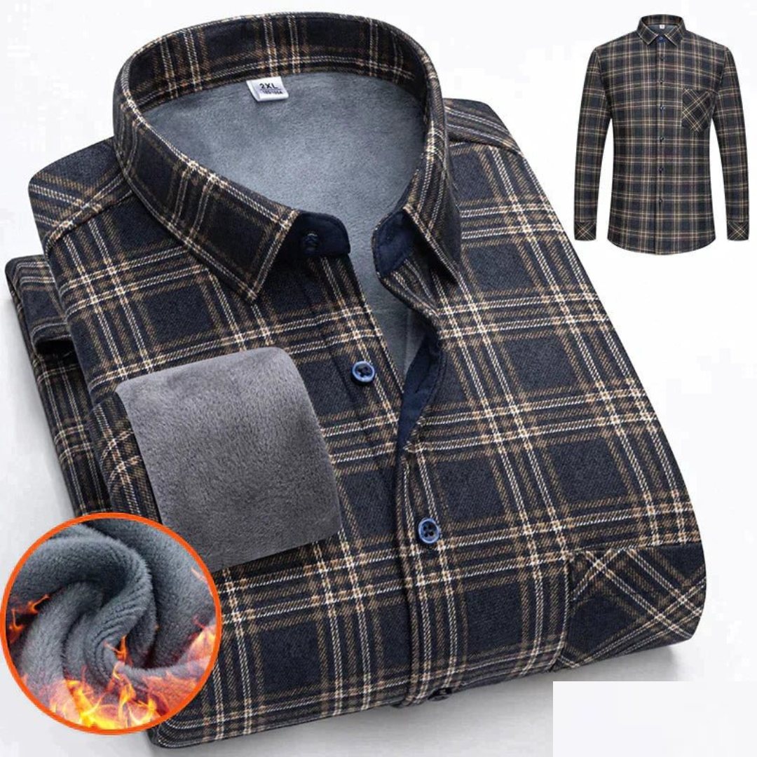 Casual warm shirt for men | Button down