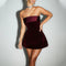 Lumiere - Women's dress with backless off-shoulder tube