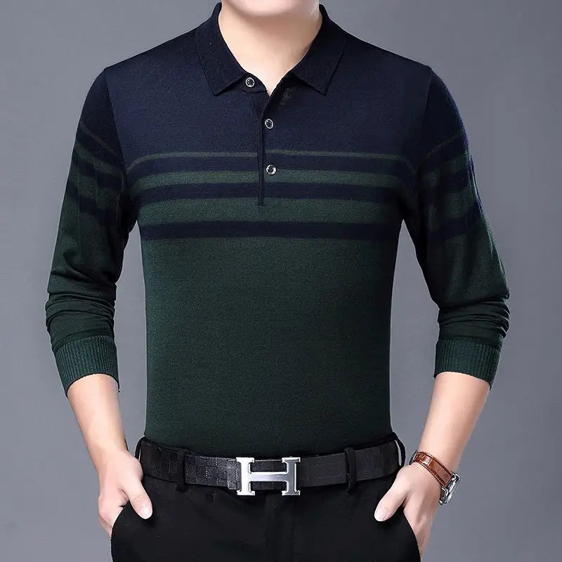 Norin - Fashionable sweater with stripes for men