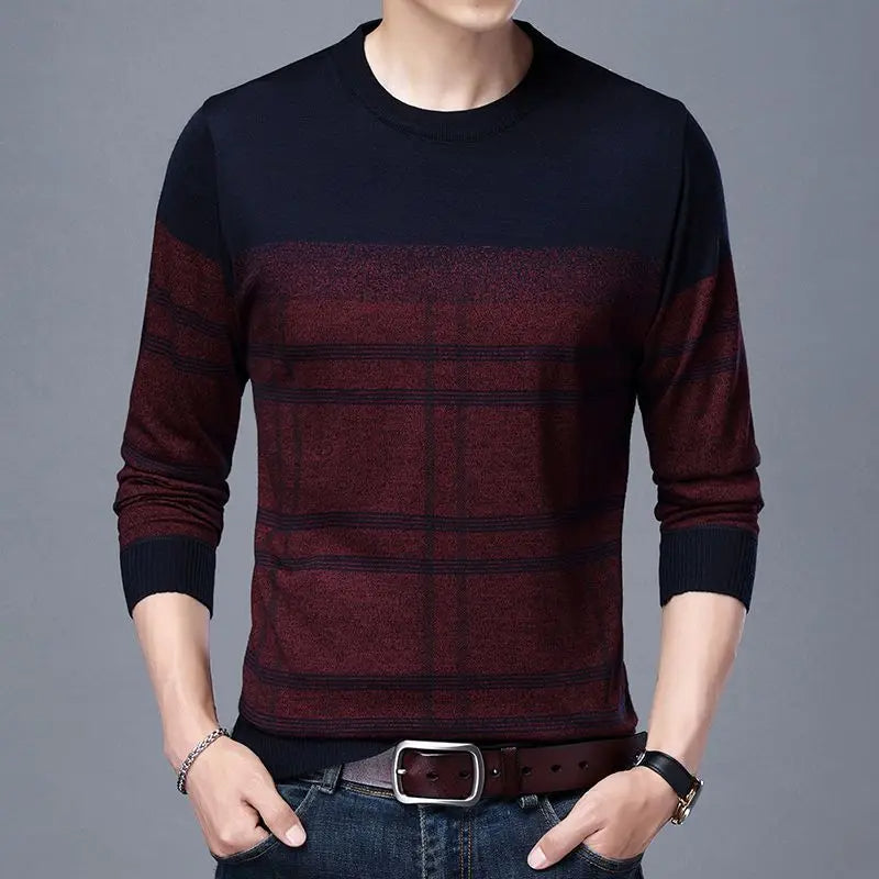 Norin - Fashionable sweater with stripes for men