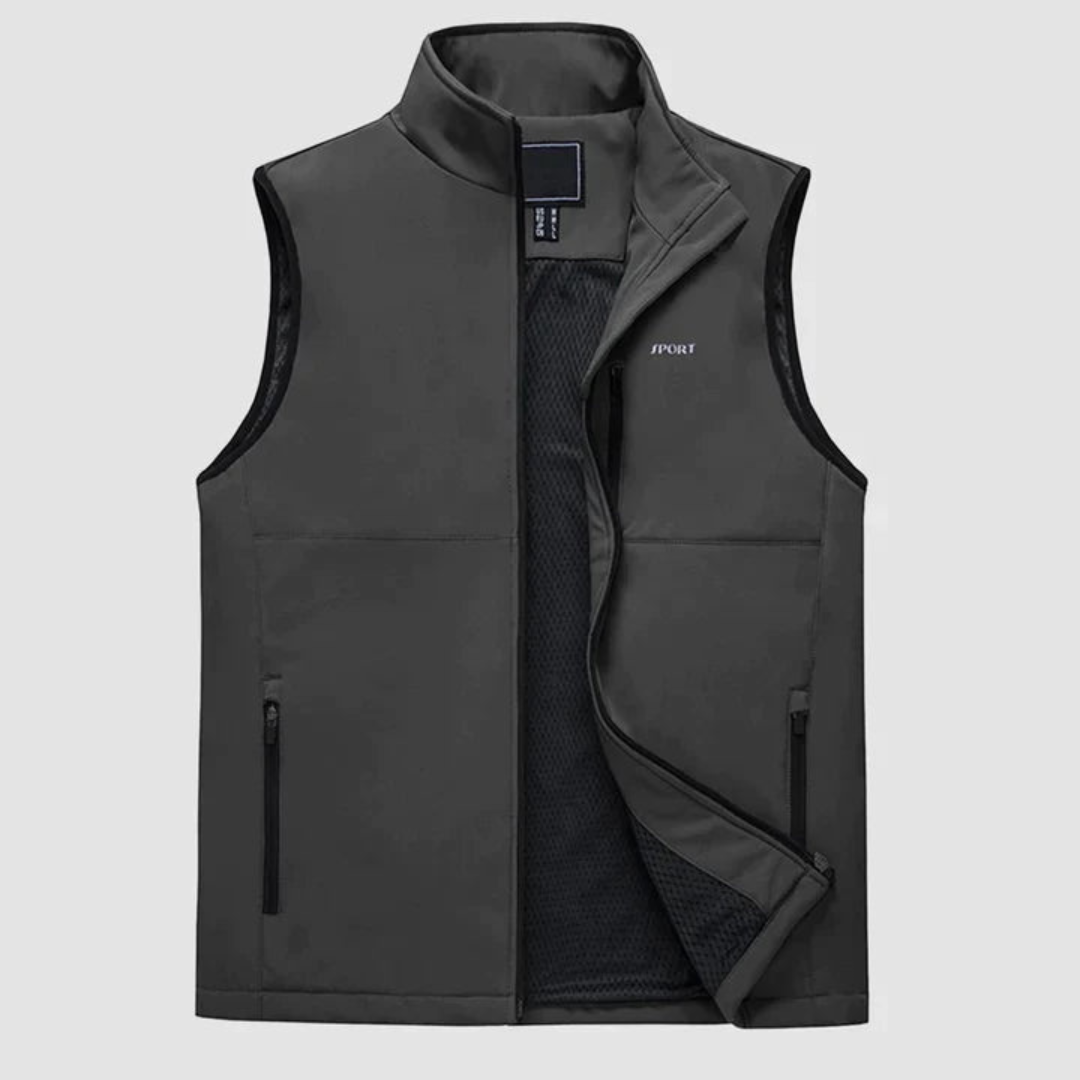 Gabby | Men's zipper vest | Comfortable