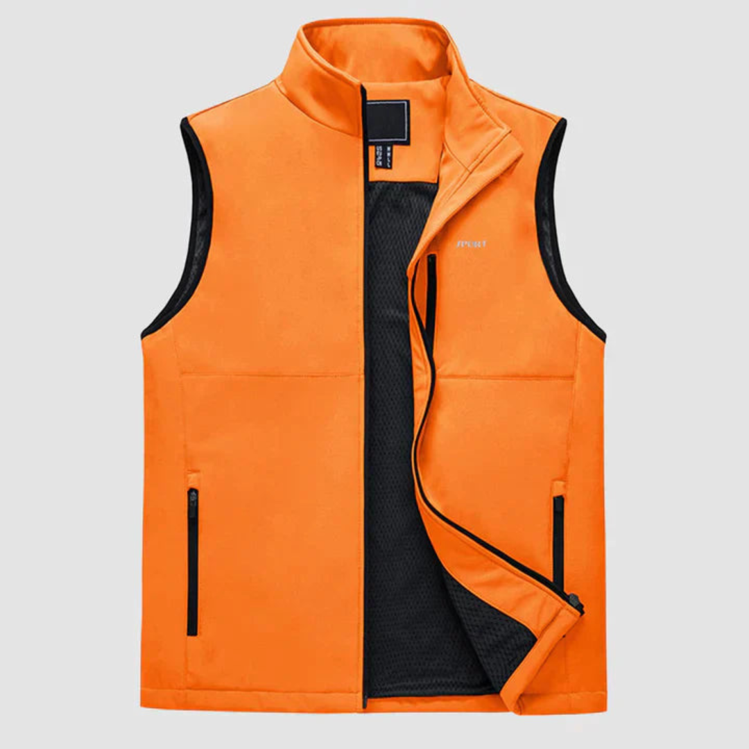 Gabby | Men's zipper vest | Comfortable