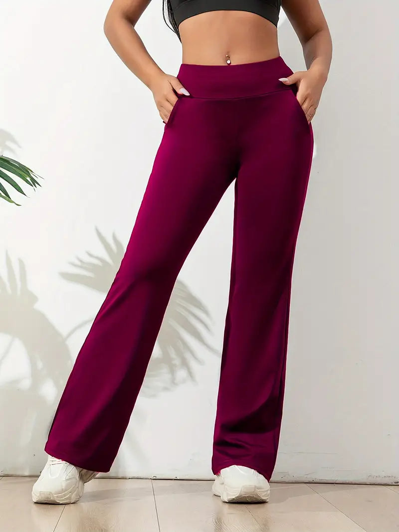 Adalia Yoga Pants | Women’s High-Rise Stretchy Yoga Trousers