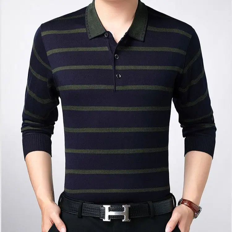 Norin - Fashionable sweater with stripes for men