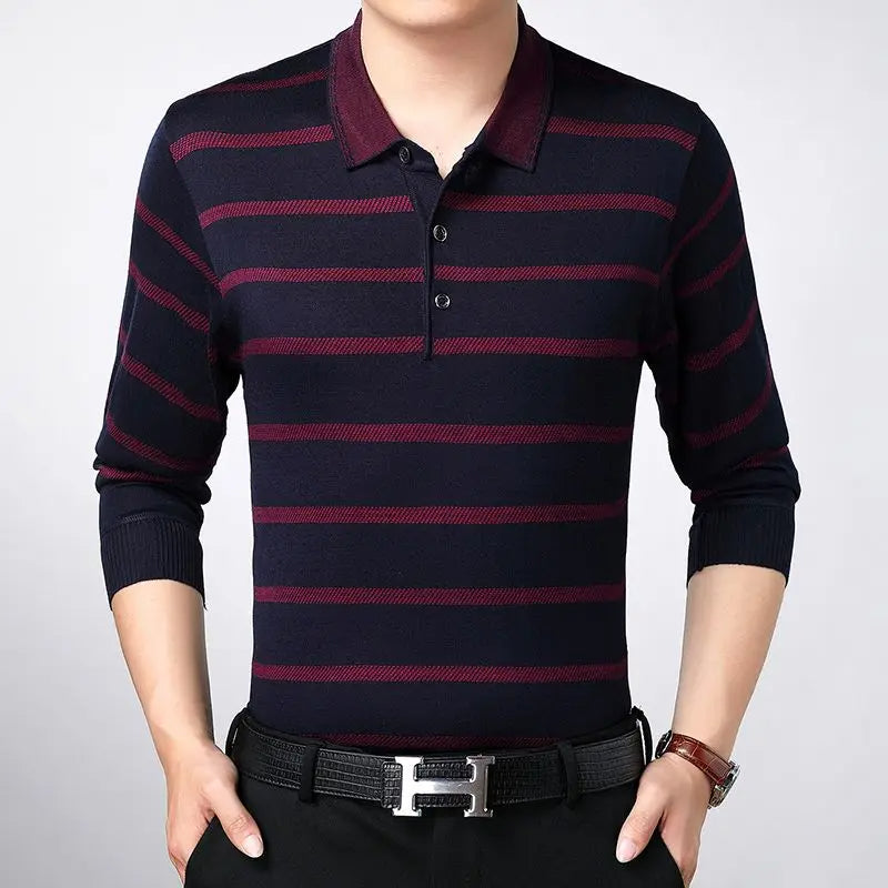 Norin - Fashionable sweater with stripes for men