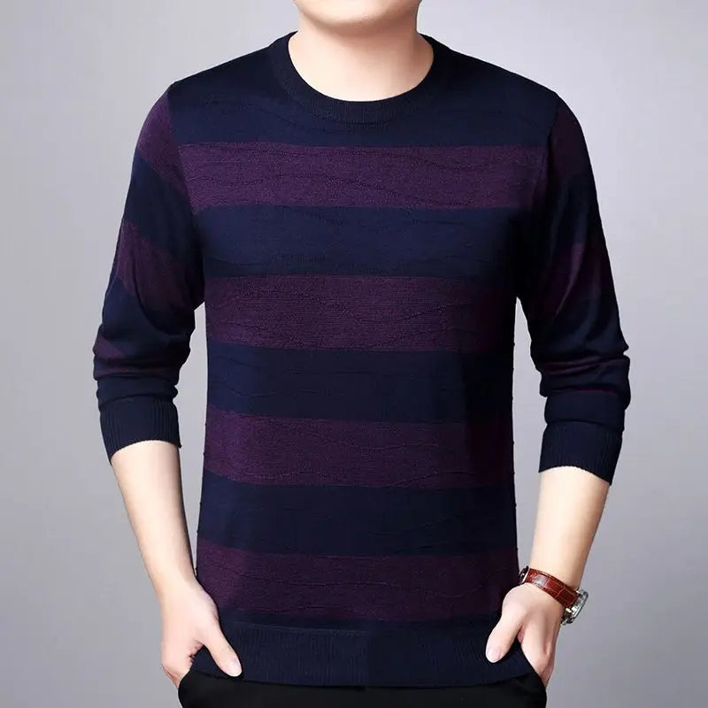 Norin - Fashionable sweater with stripes for men