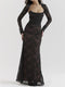 Elegant Summer Dress for Women - Floral Print Casual Midi Dress