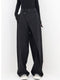Pauline - Wide leg trousers with asymmetric and overlapping buttons