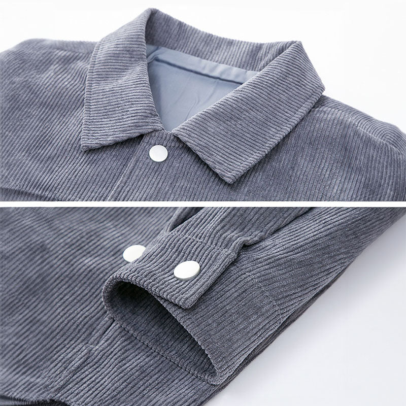 High-quality men's classic velvet transition jacket