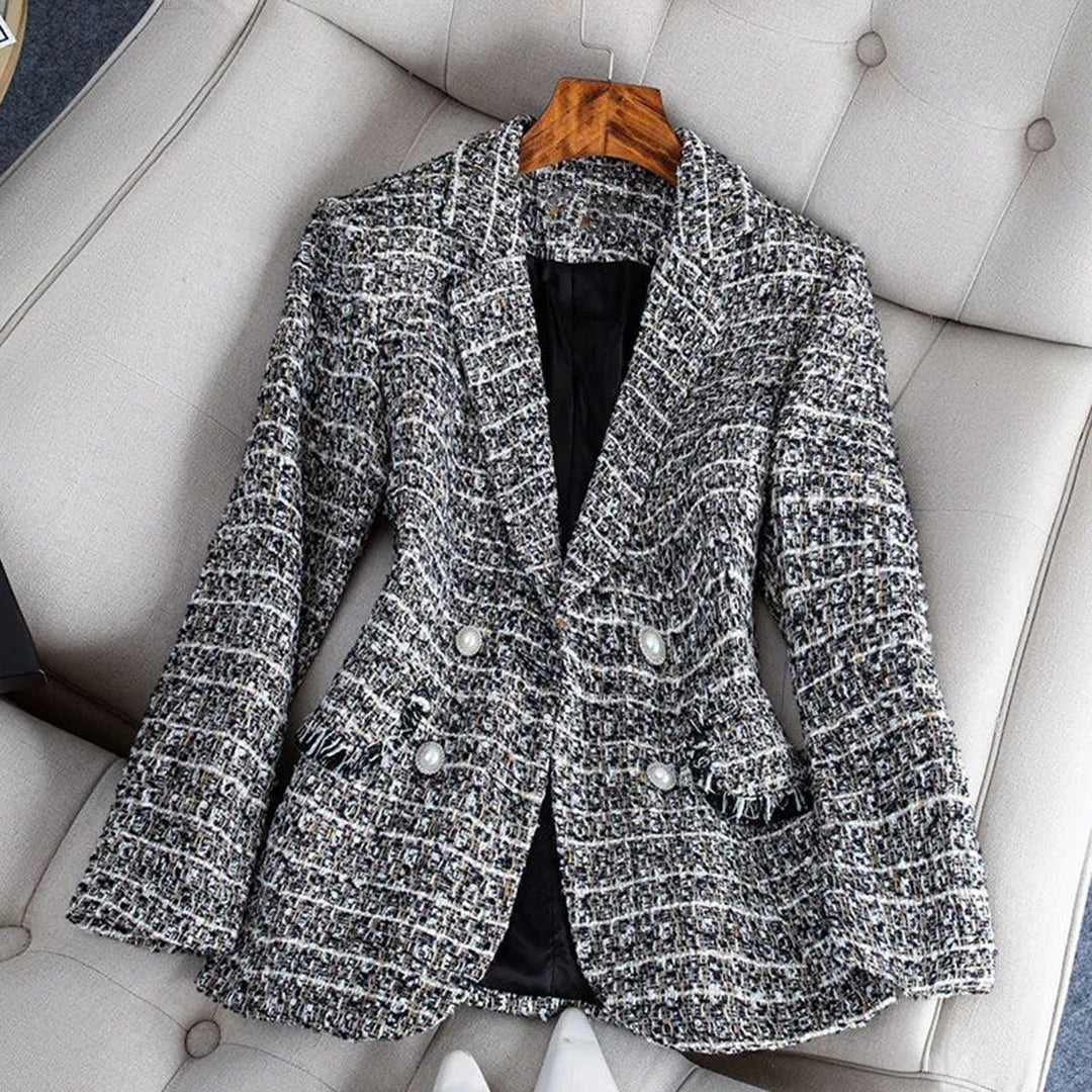 Casual and Stylish Plaid Blazer for Women