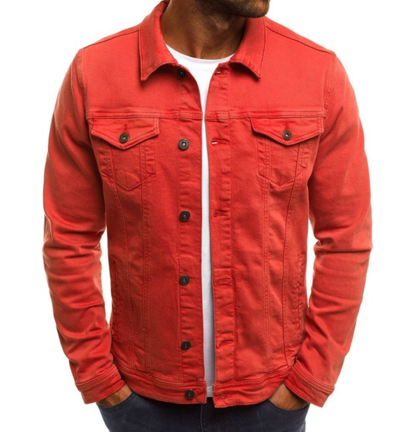 Modern denim jacket for men