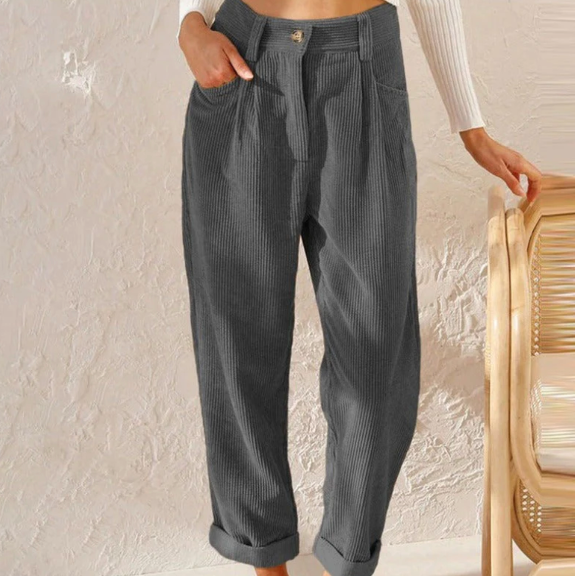 Malia - Casual velvet leisure pants