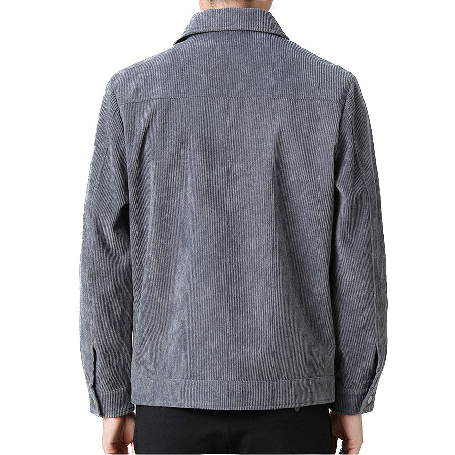 High-quality men's classic velvet transition jacket