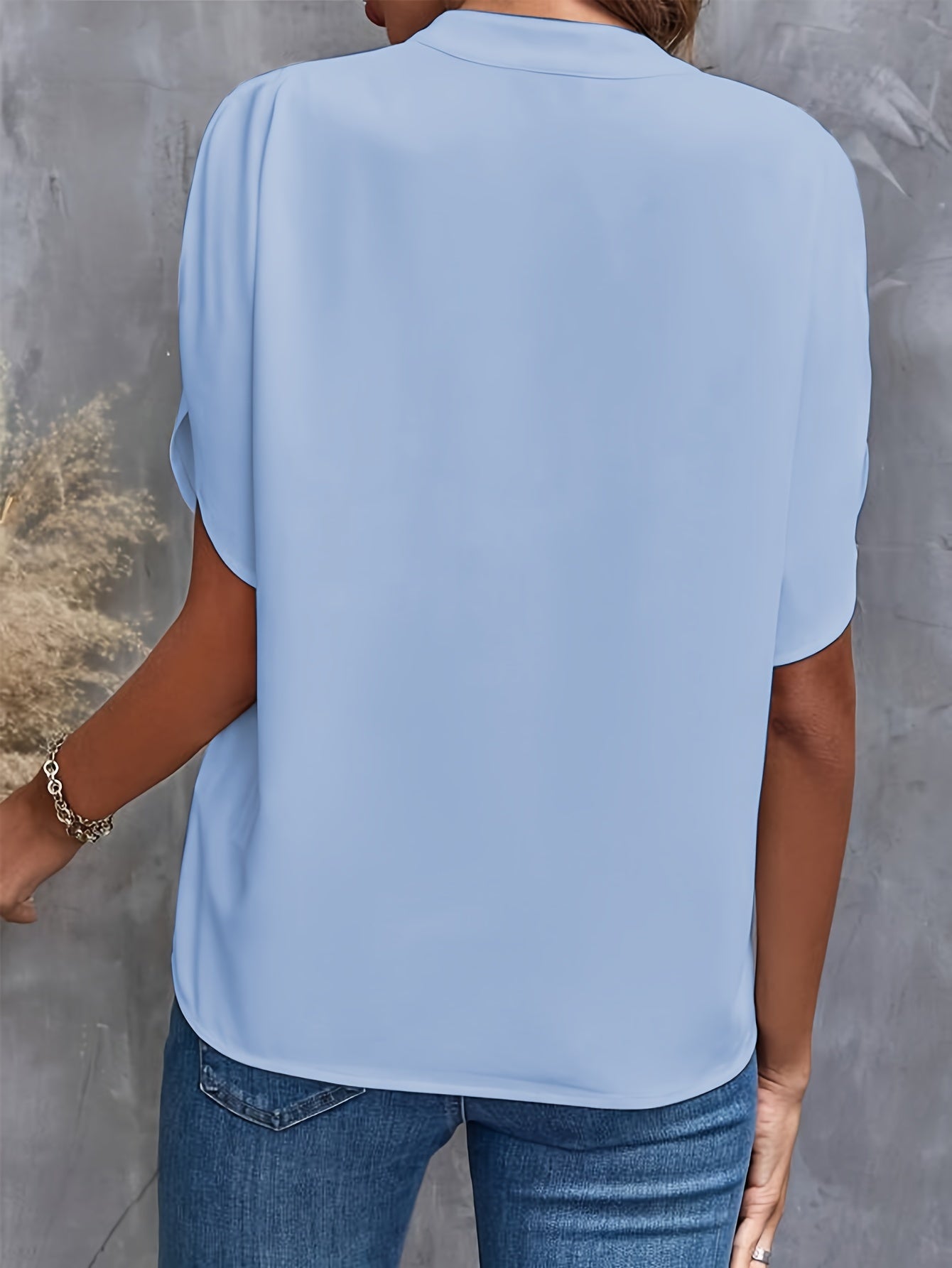 Zandra Blouse | Women’s Lightweight Elegant Blouse with Soft Drape and Classic Collar