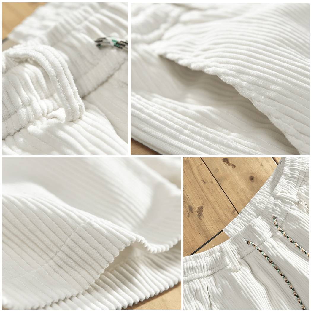 Hector - Corduroy shorts white