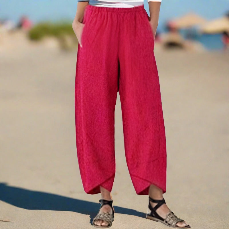 Nicole - Lightweight cotton trouser for women