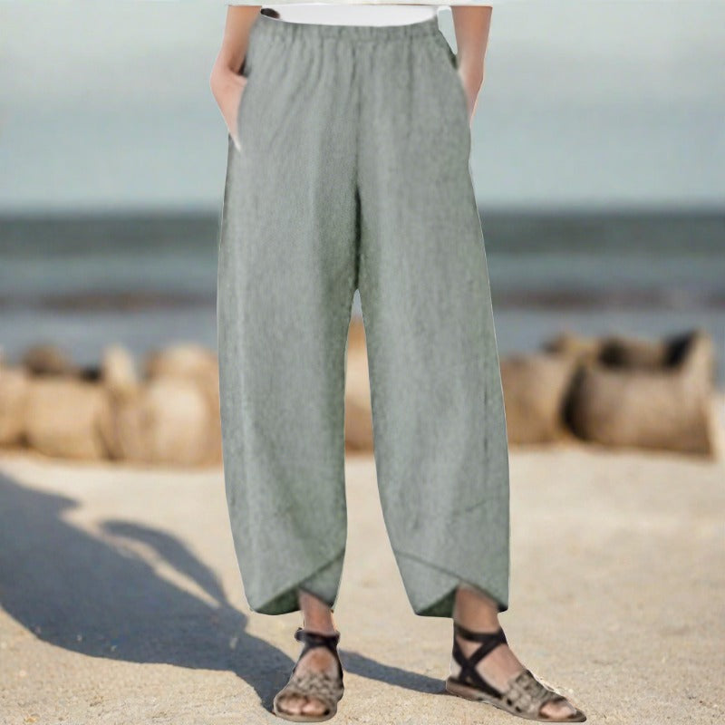 Nicole - Lightweight cotton trouser for women