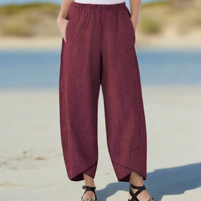 Nicole - Lightweight cotton trouser for women