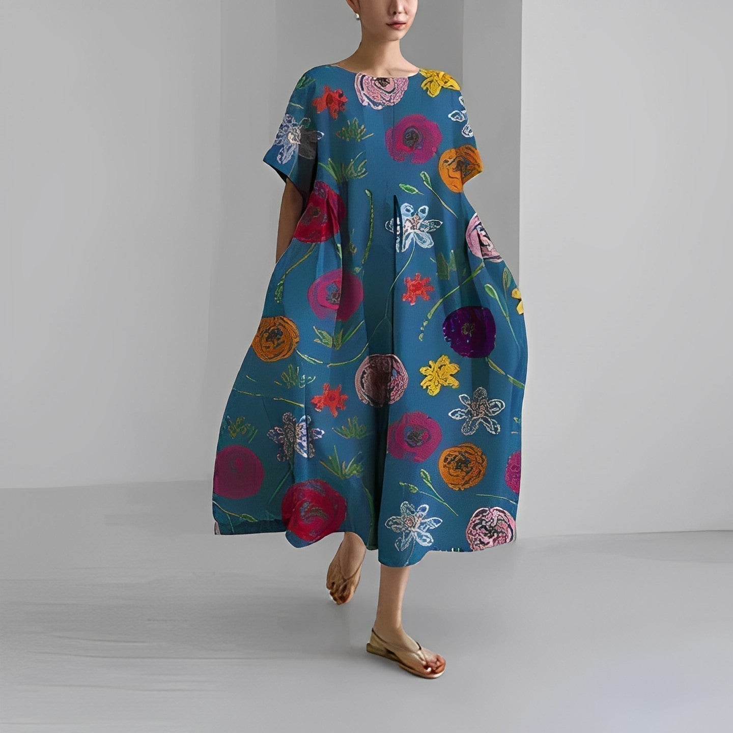 Women's Summer Loose Flowy Dress | Maxi