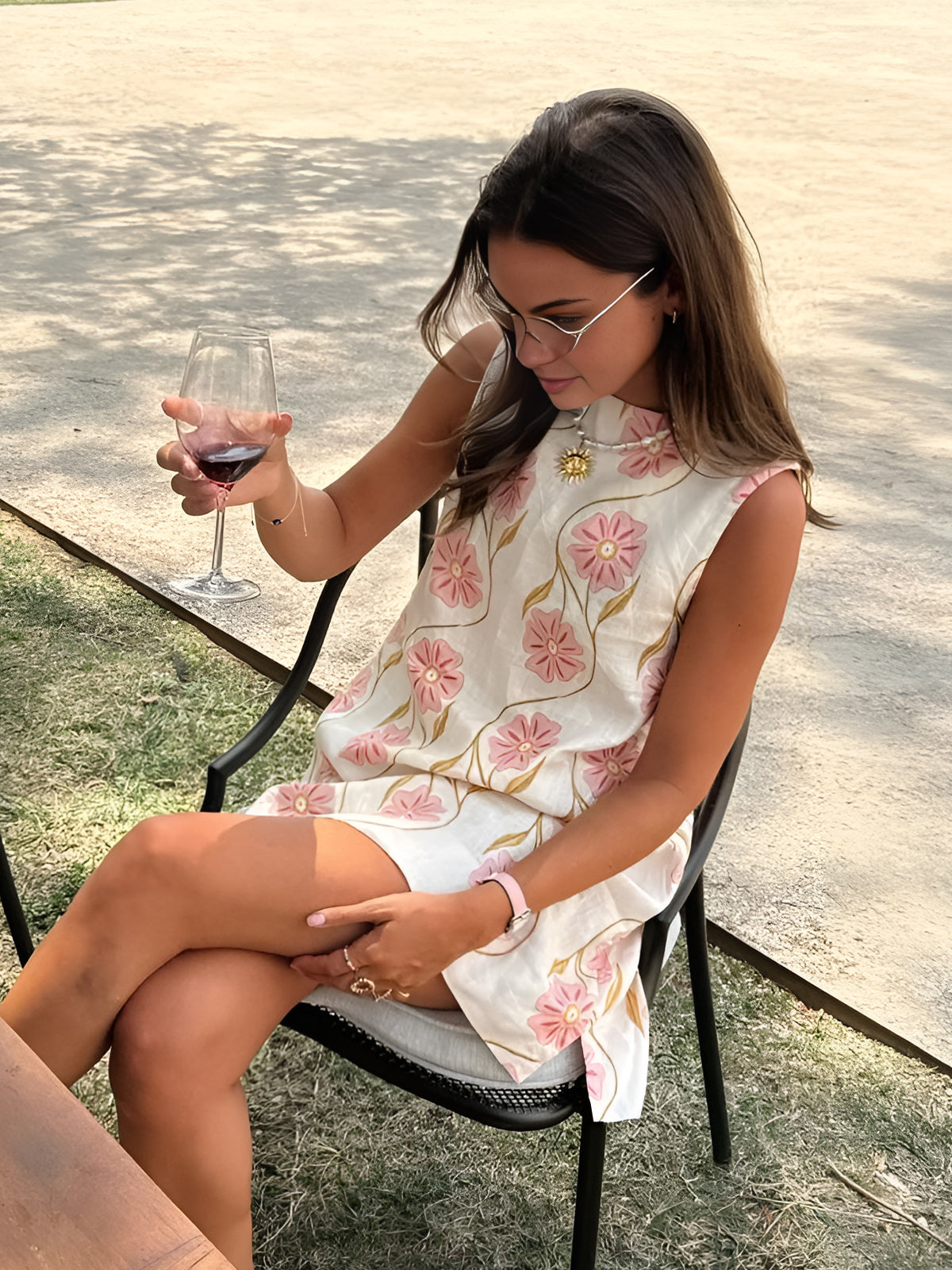 Mini Dress | Sleeveless | Linen | Floral Dress | Summer Dress