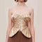 Women's - Elegant Pleated European Style Dress Top - Lightweight Fabric - Perfect for Any Occasion