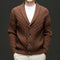 Classic men's cardigan with button placket