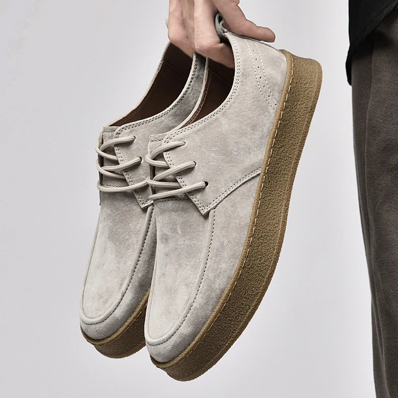 High quality suede sneakers for men