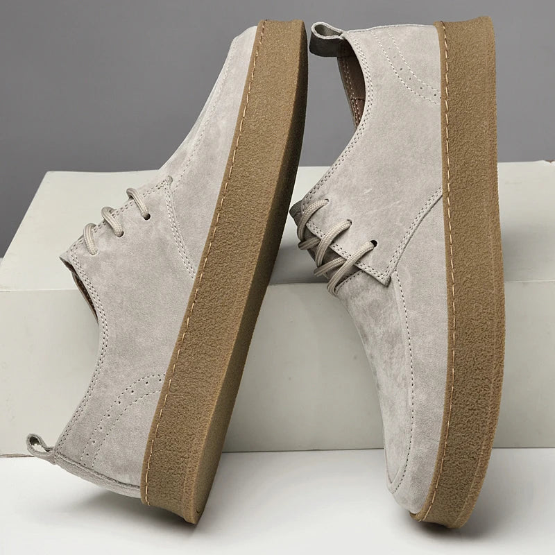 High quality suede sneakers for men