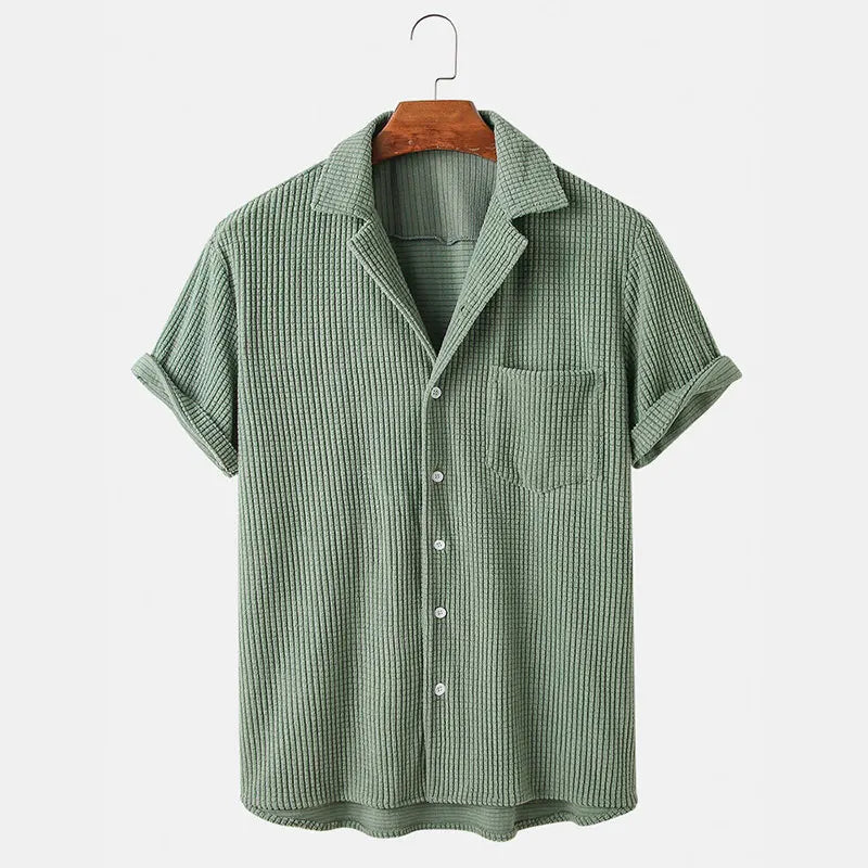 Women's - Waffle Shirt - Soft Cotton Blend - Cosy Layering Essential for Stylish Comfort