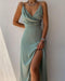 Ivory - V-neck dress