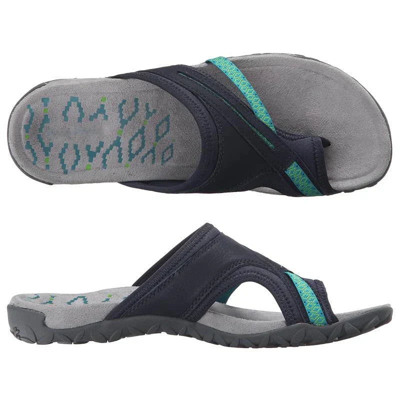 Suede Clip Toe Sandals
