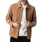 High-quality men's classic velvet transition jacket