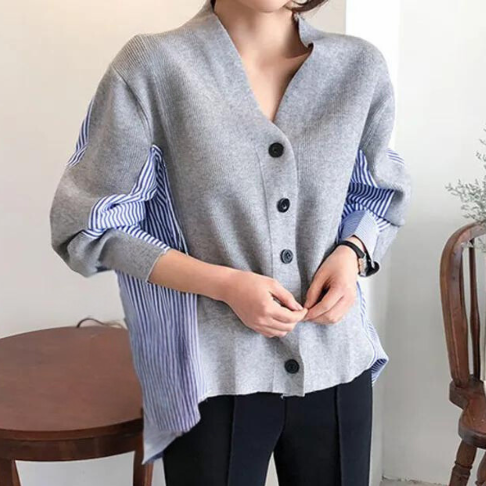 Walburga - Trendy long sleeve shirt for women