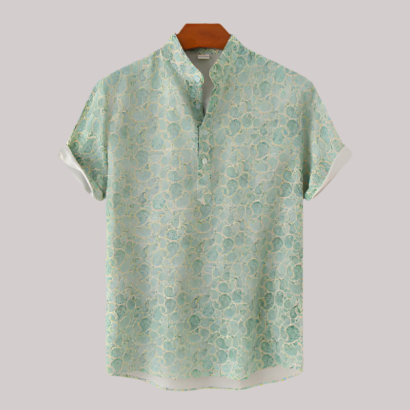 Comfortable floral summer shirt - Giselher