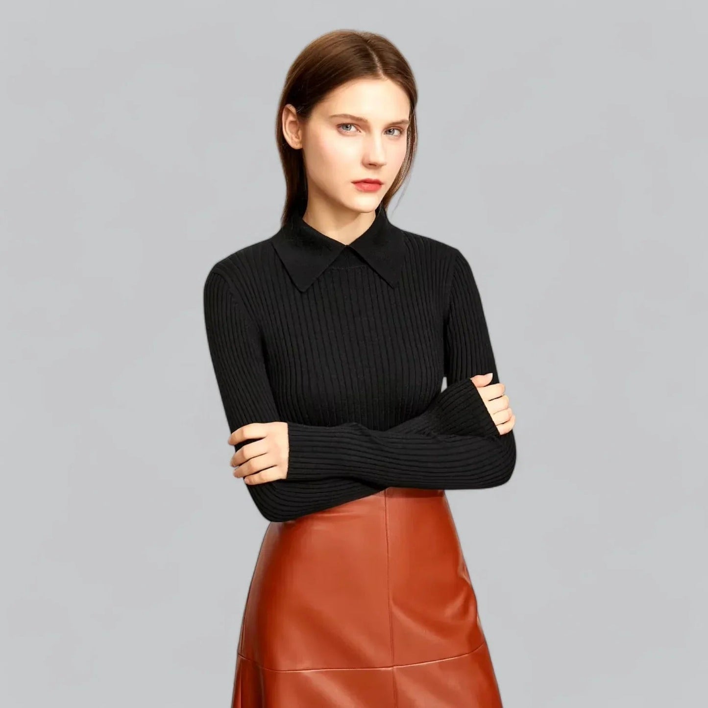 Ribbed polo shirt for women | Ideal for relaxed days