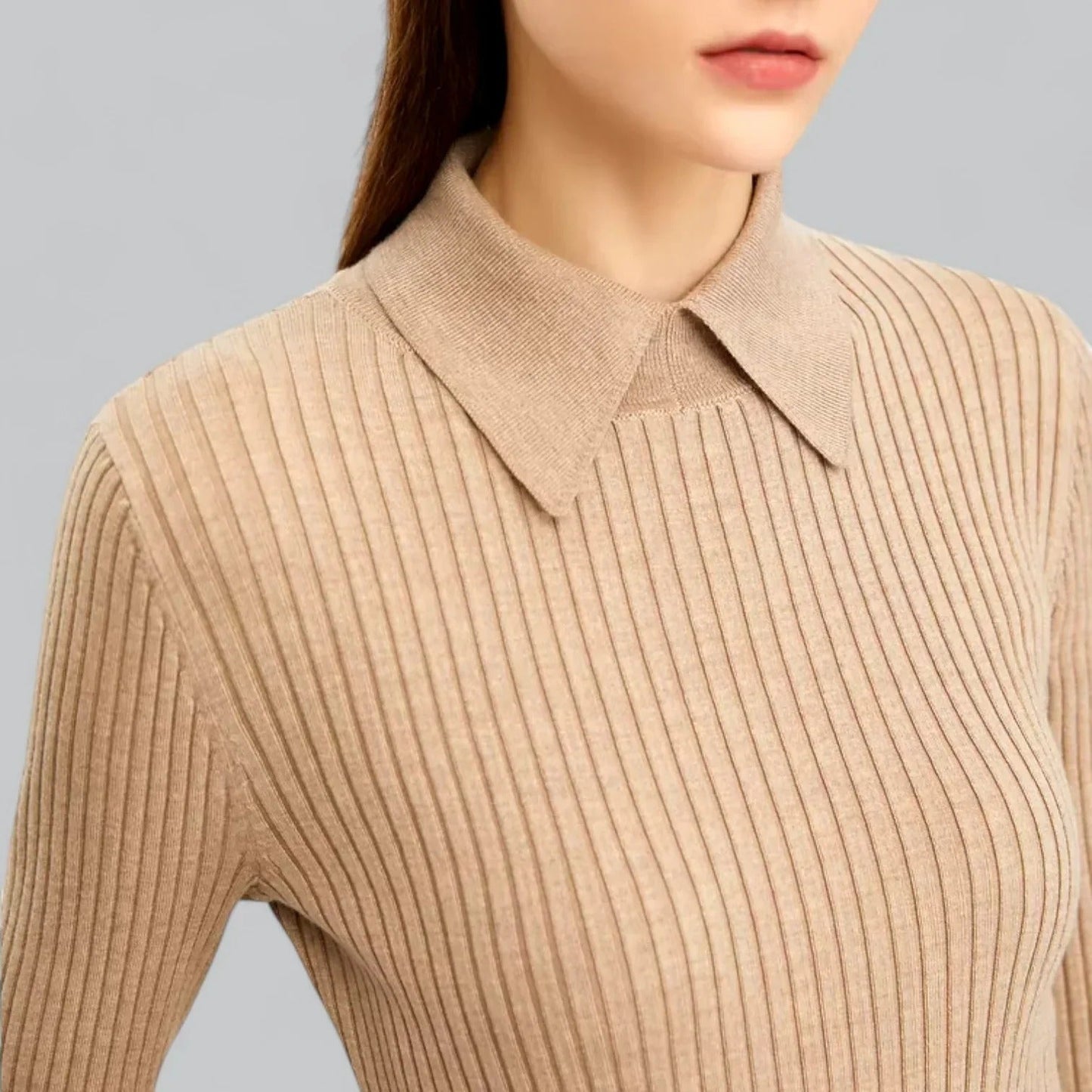 Ribbed polo shirt for women | Ideal for relaxed days