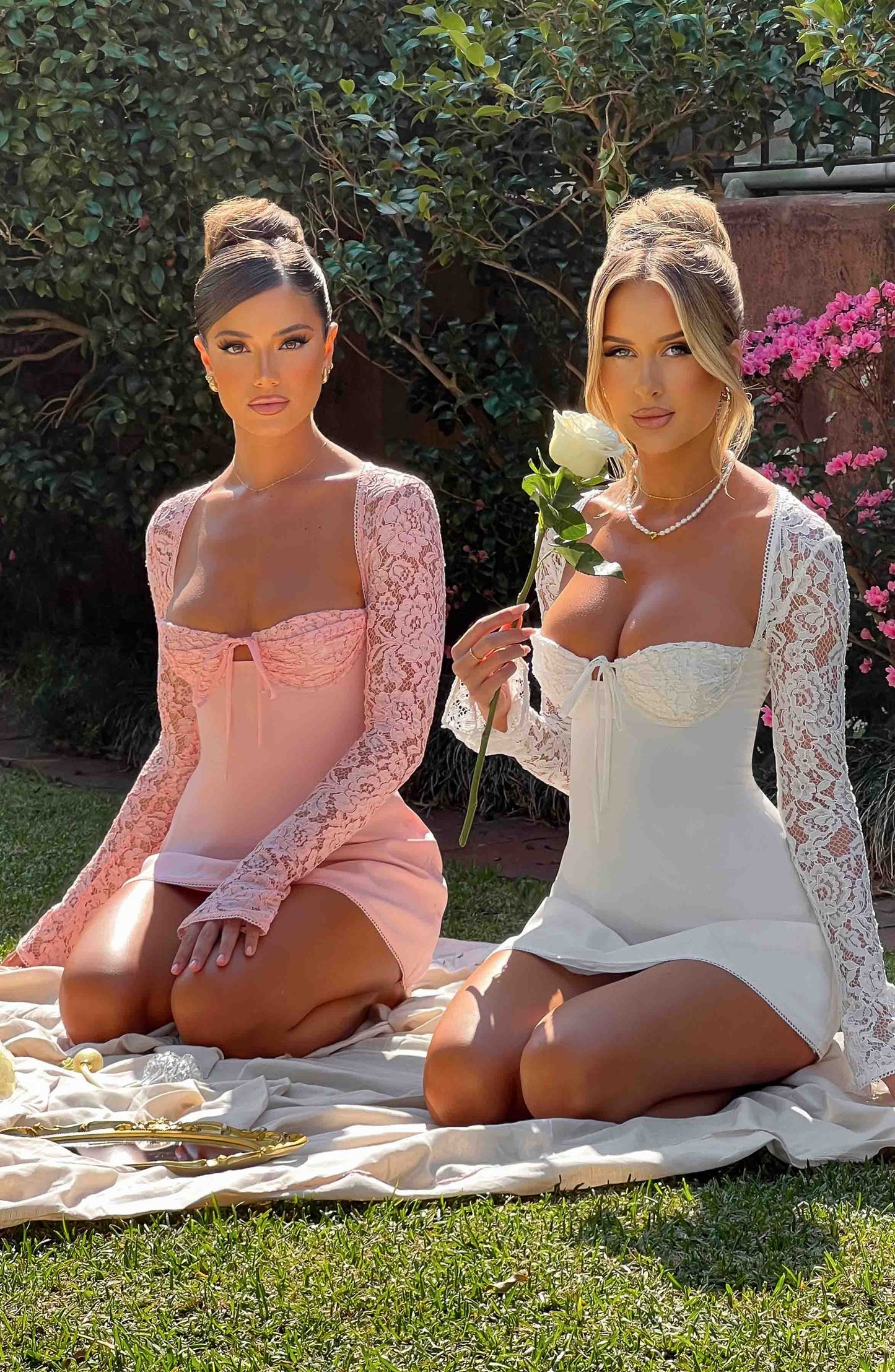 ROSA BLUSH MINI DRESS