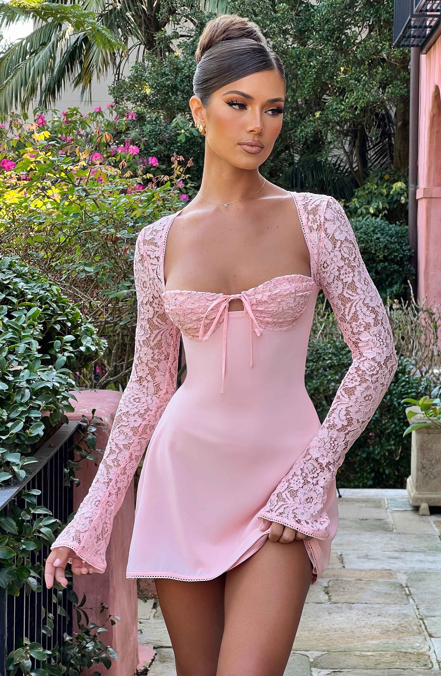 ROSA BLUSH MINI DRESS
