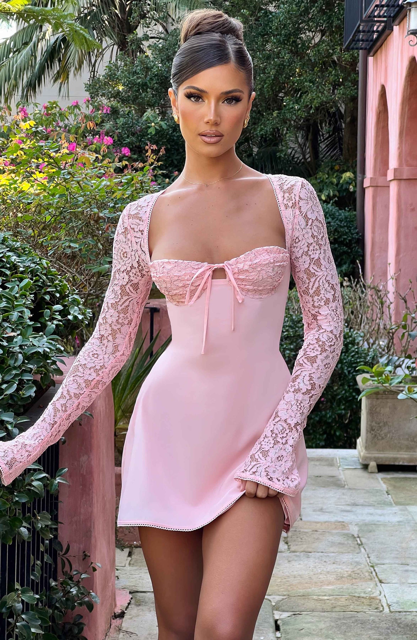 ROSA BLUSH MINI DRESS