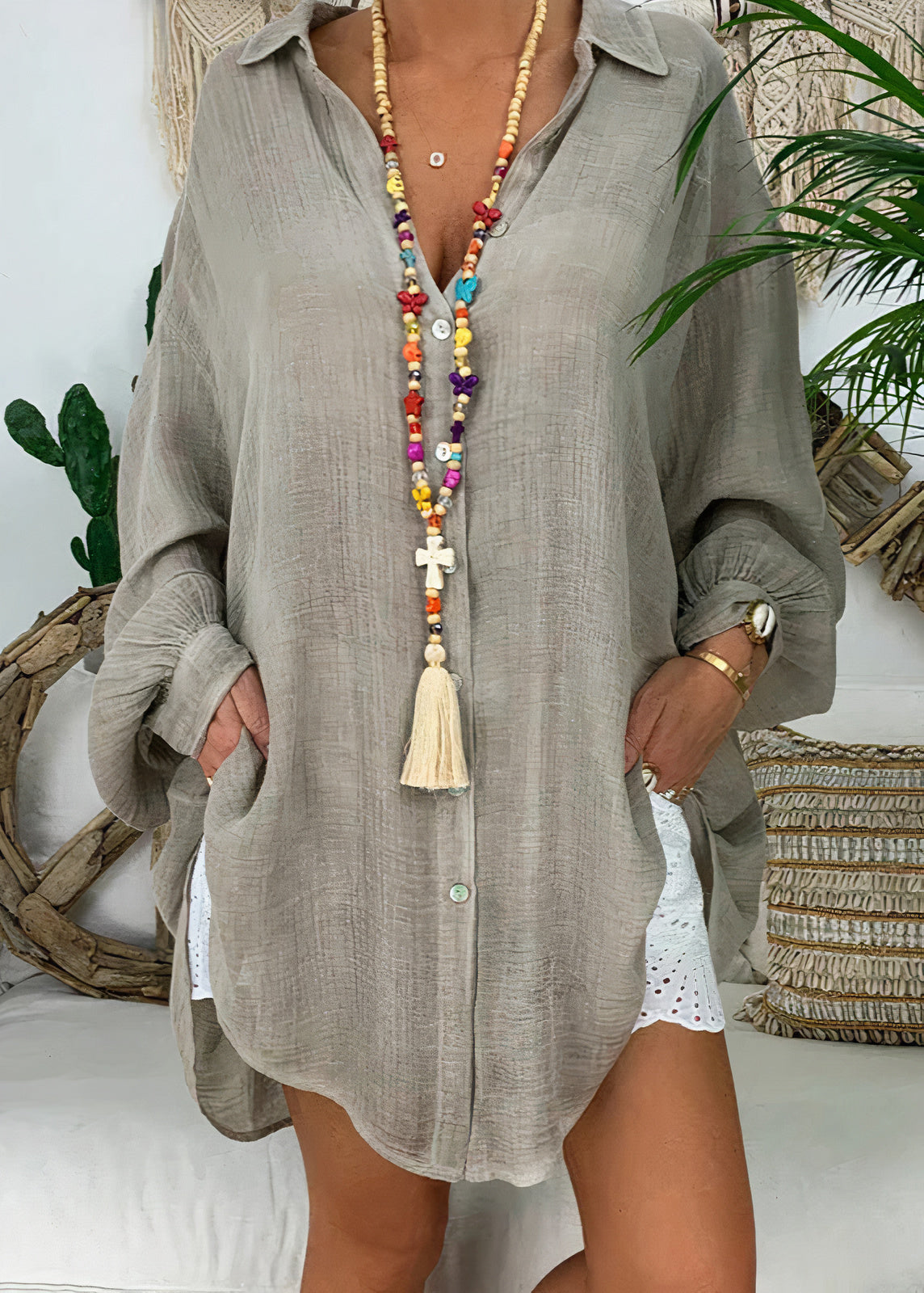 Casual summer shirt for women - Tatjana