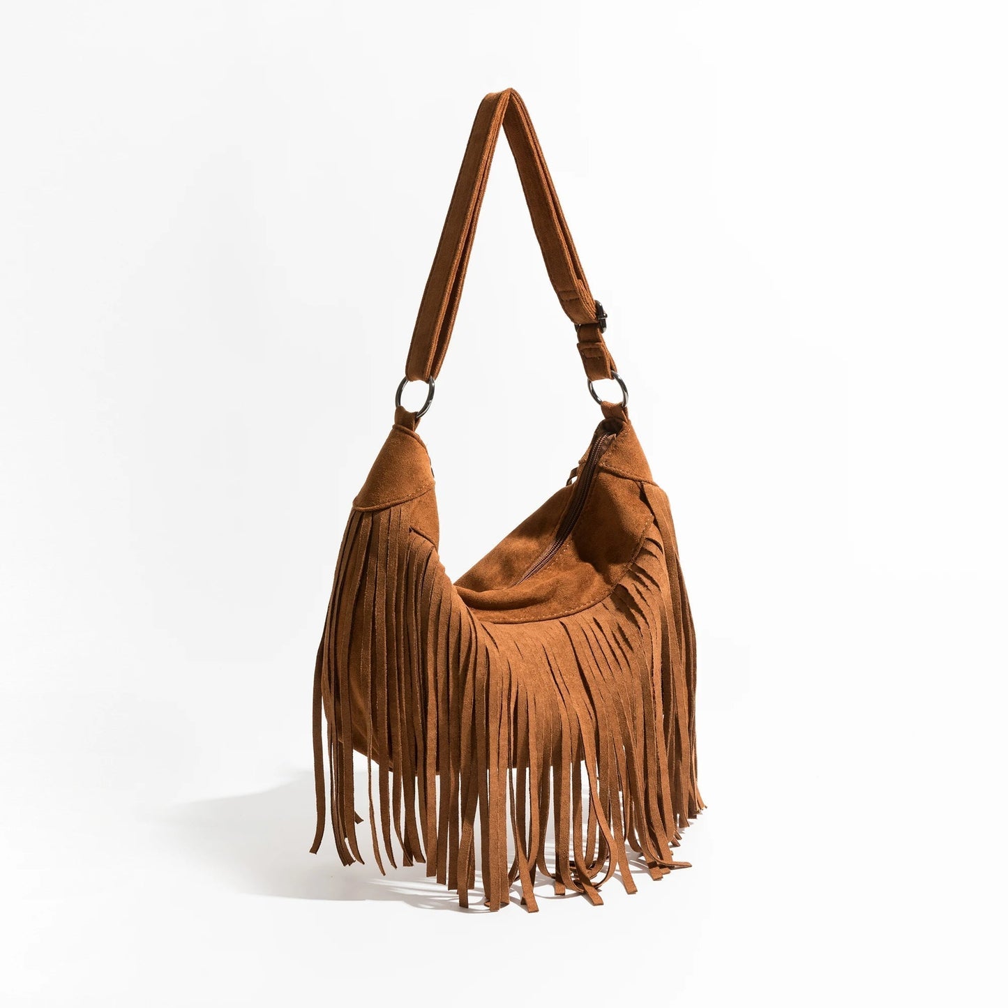 Stylish Shoulder Bag - Soft Suede Material - Chic Everyday Accessory for Women