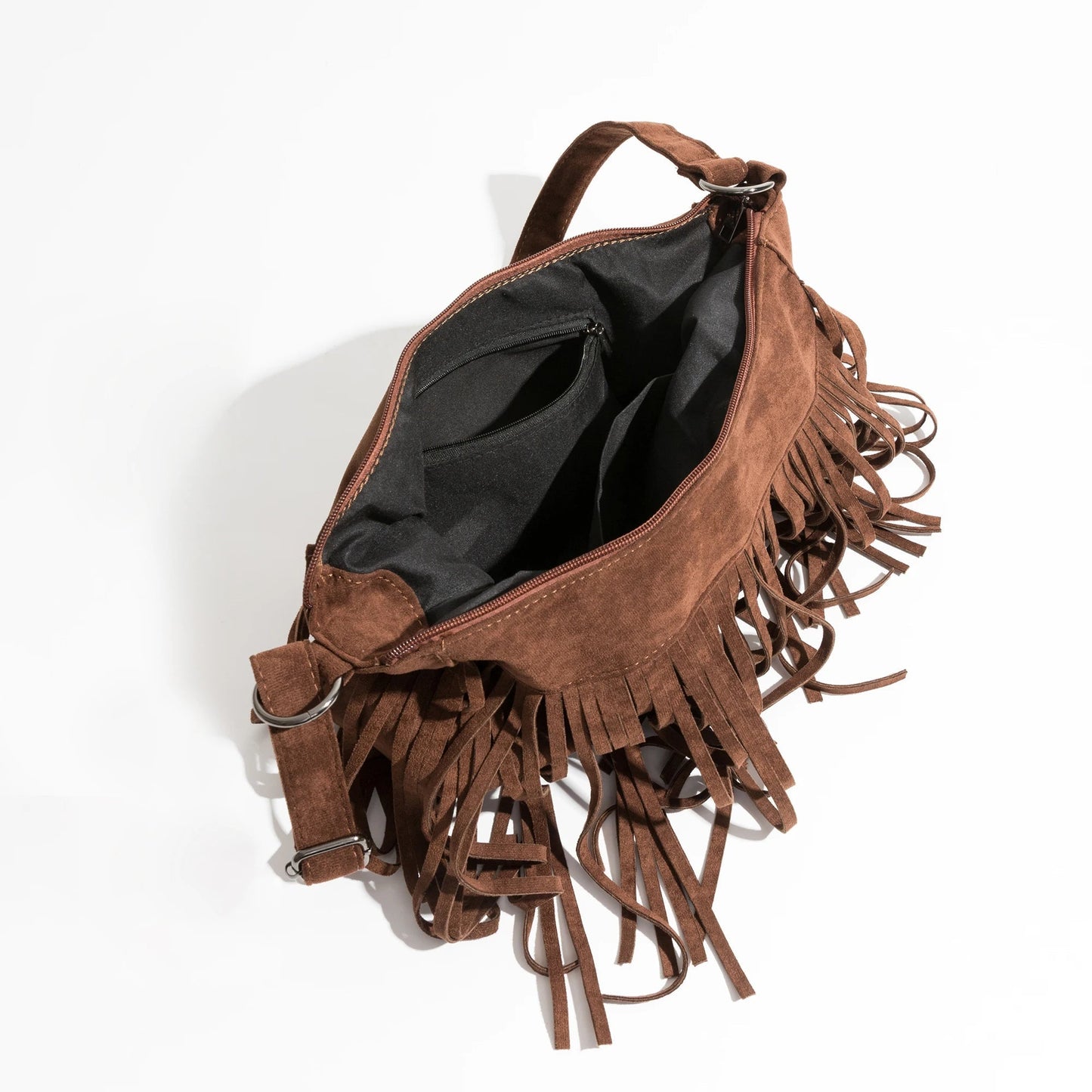 Stylish Shoulder Bag - Soft Suede Material - Chic Everyday Accessory for Women