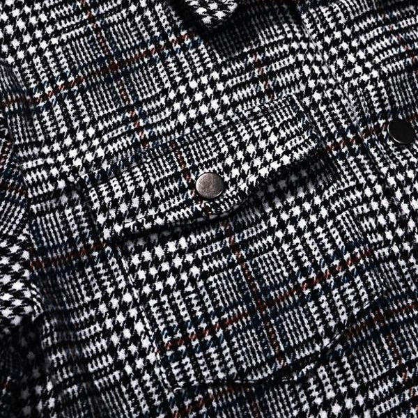 Checked jacket for men